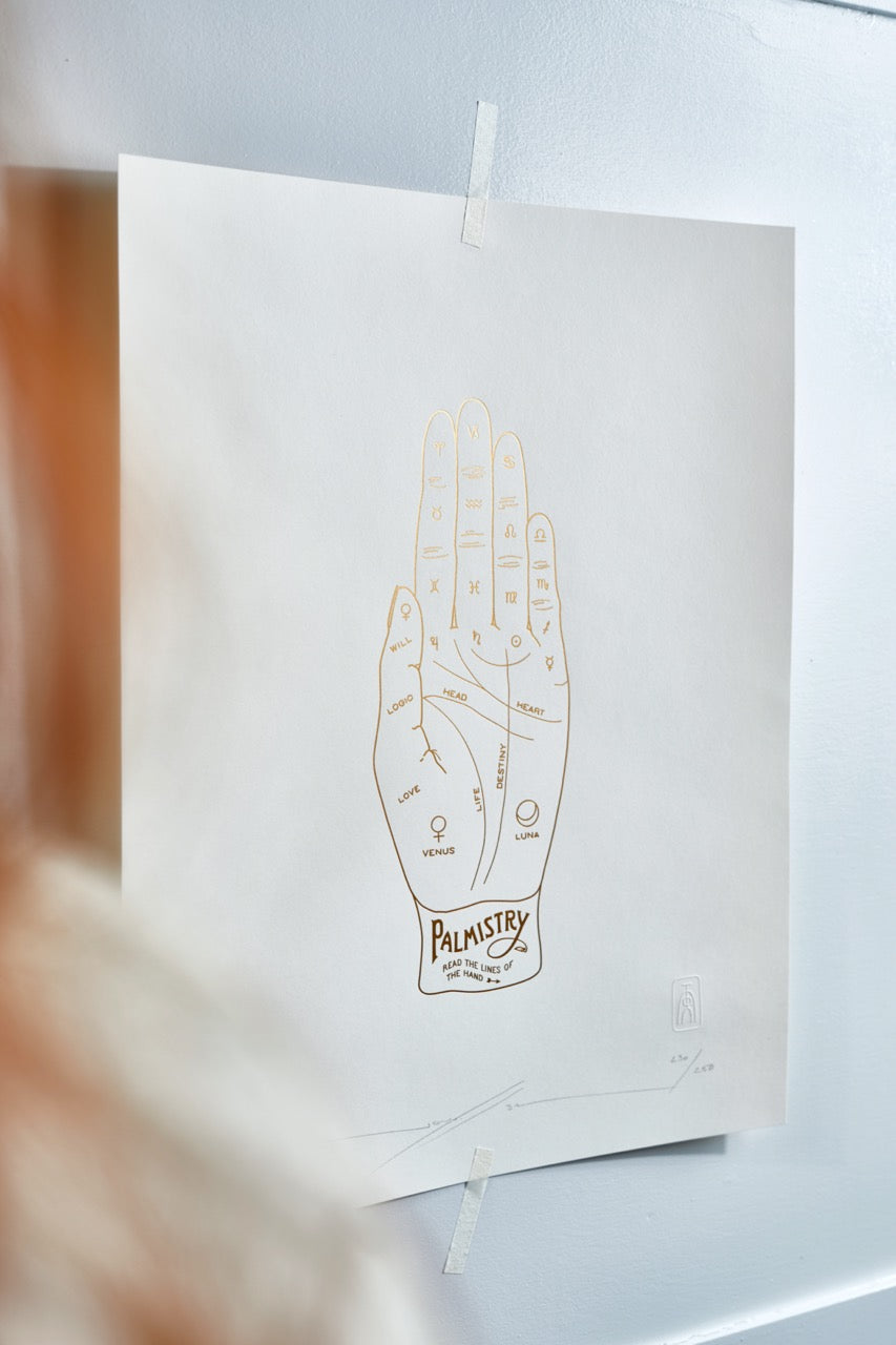 Palmistry Art Print - Smoke