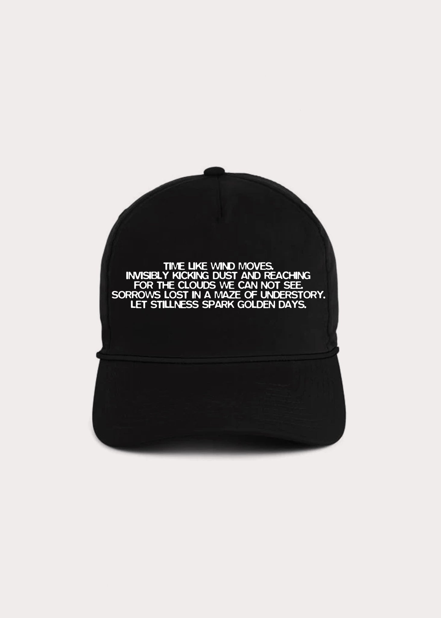 Wind Moves snap back baseball cap hat black by Noat paper and Oyay