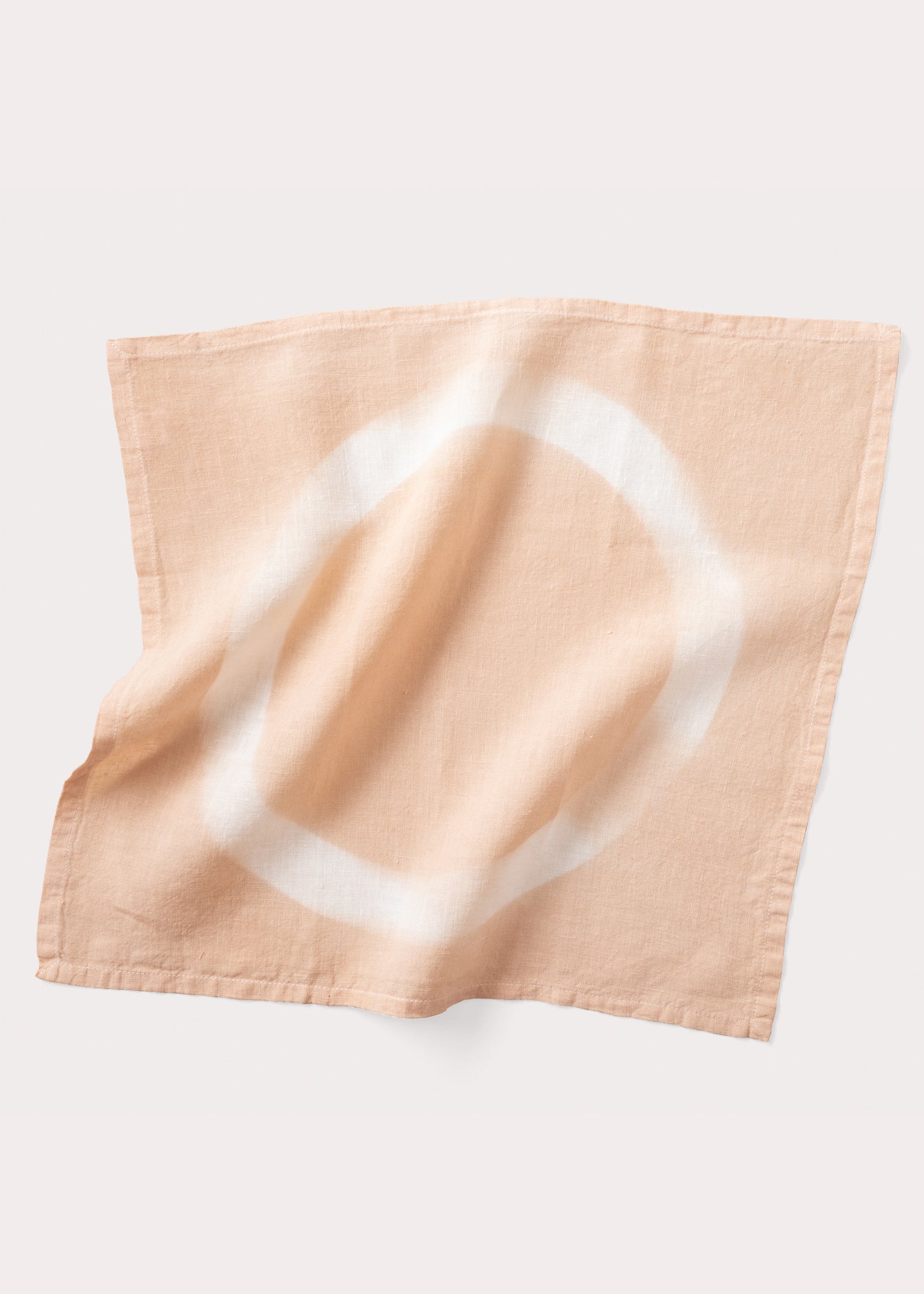 Alter_Cloth_Sumac_Ritual_ hand dyed peach colored napkin sumac altar cloth for ritual by Noat