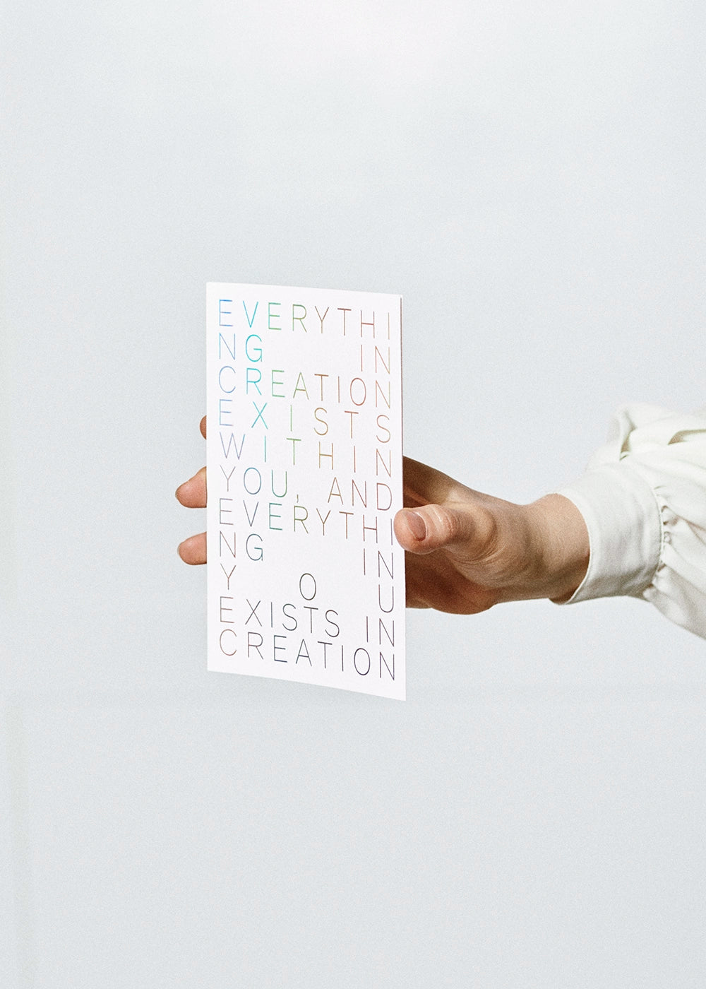 everything in creation exists within you, and everything in you exists in creation philosophical greeting card by noat