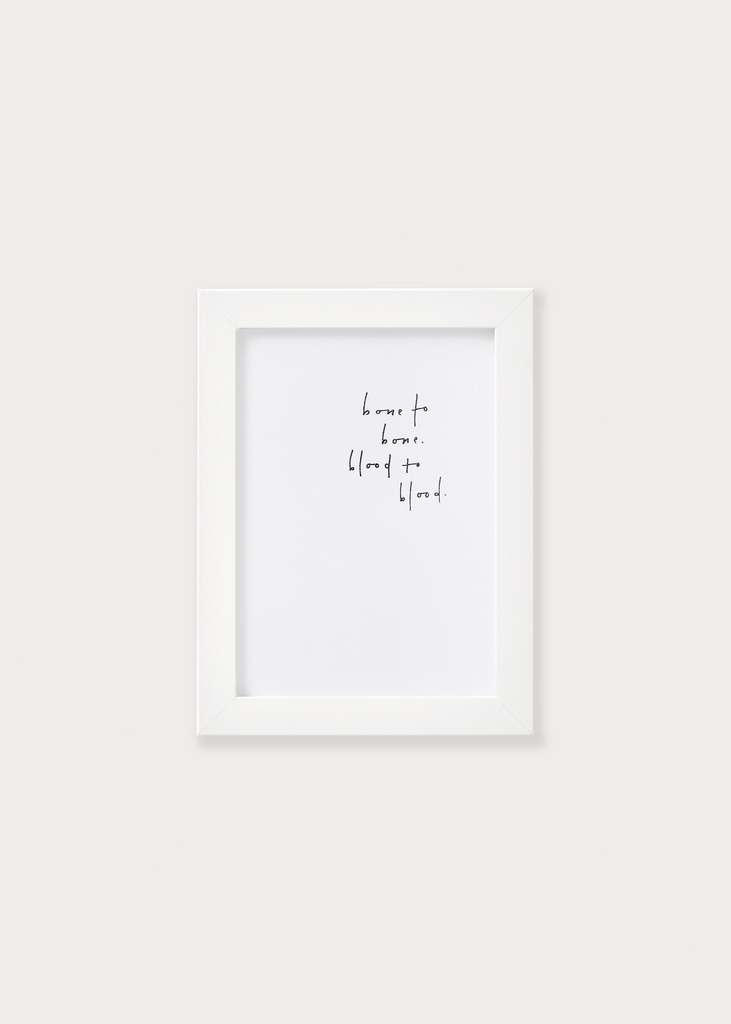 Mini Print - Bone To Bone