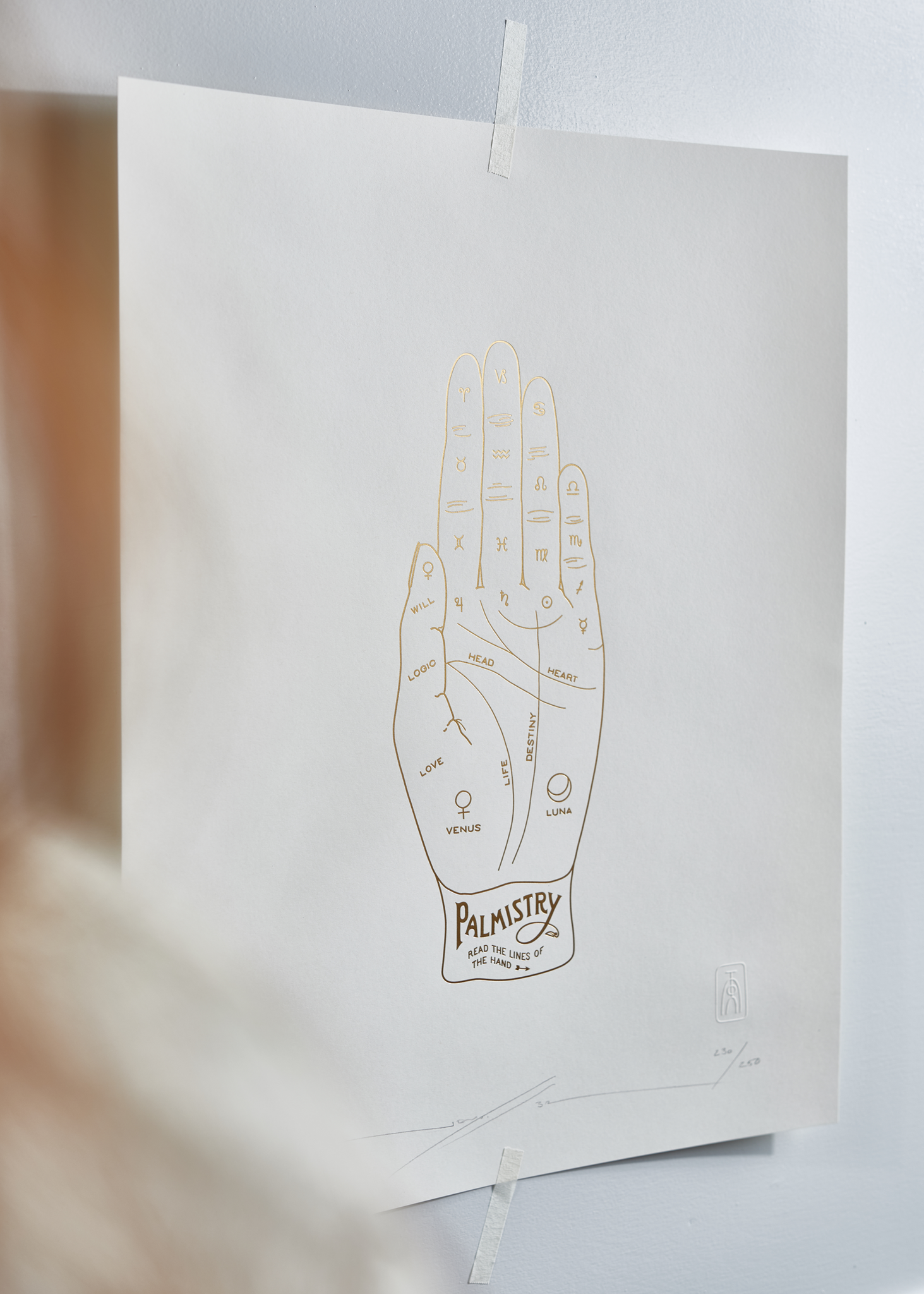 Palmistry Art Print - Smoke