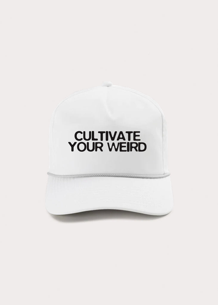 Cultivate Your Weird Hat White
