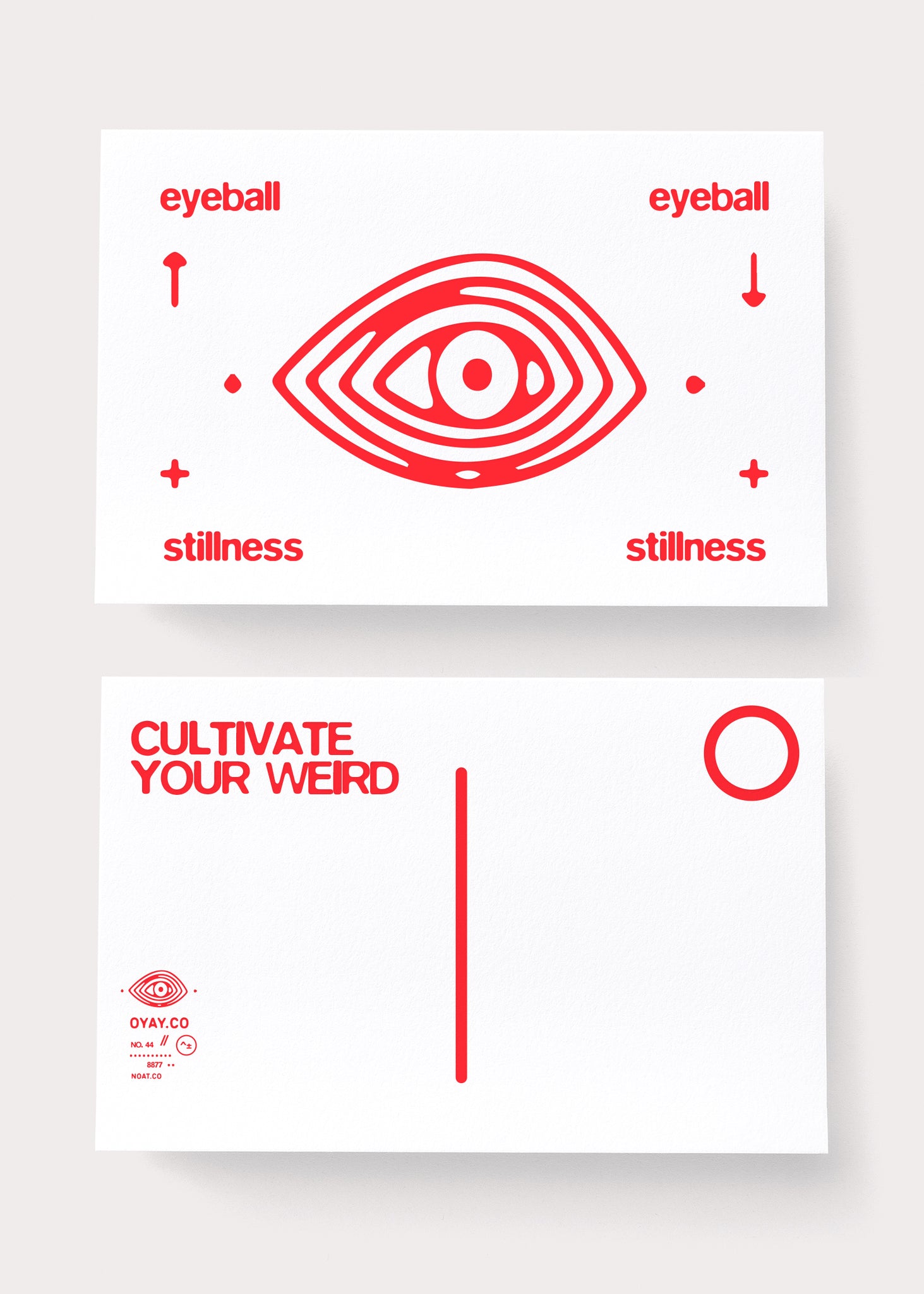 Eyeball Stillness Postcard