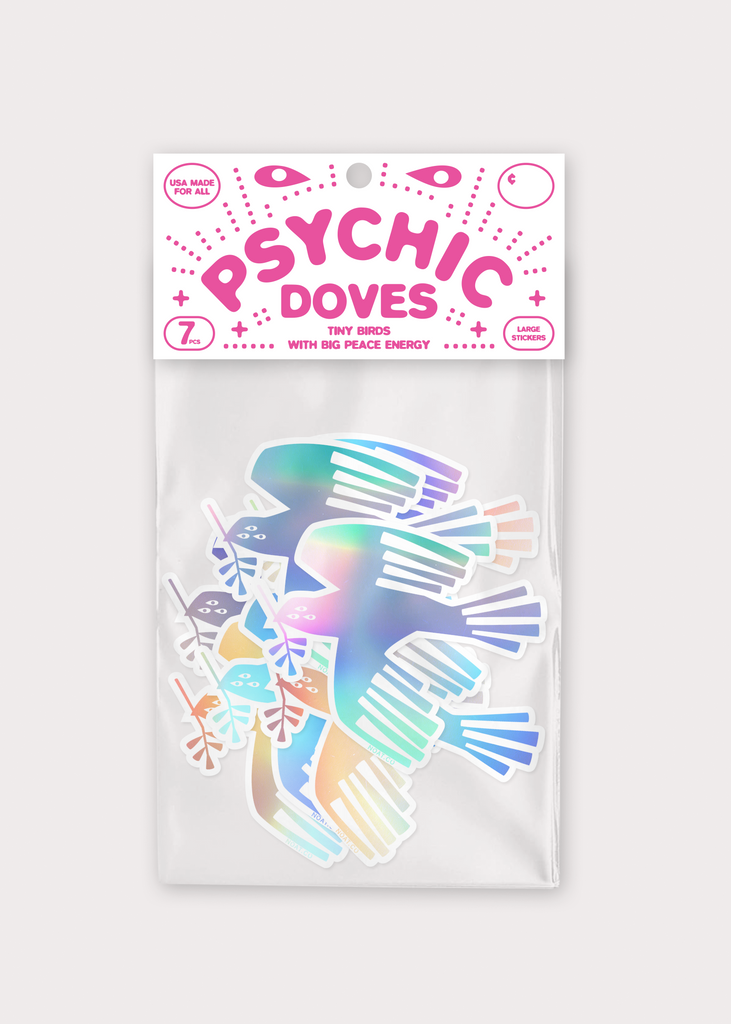 Psychic Dove Stickers
